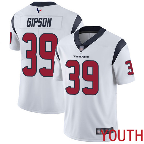 Houston Texans Limited White Youth Tashaun Gipson Road Jersey NFL Football 39 Vapor Untouchable
